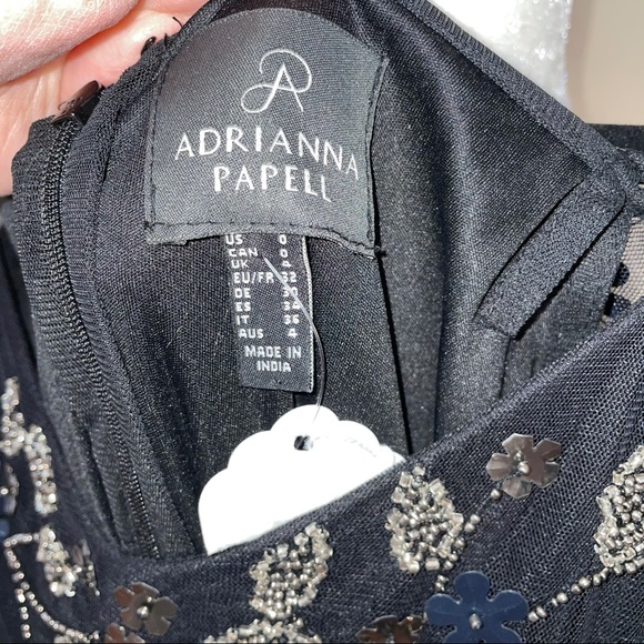 Adrianna Papell Black Beaded Dress - Picture 7 of 7